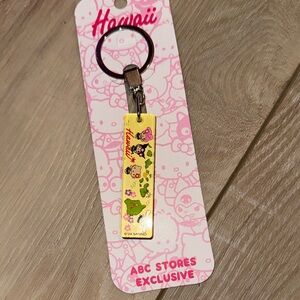 Sanrio Yellow Keychain with Characters